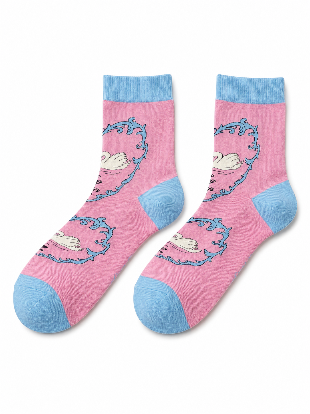 Swan Portrait Socks