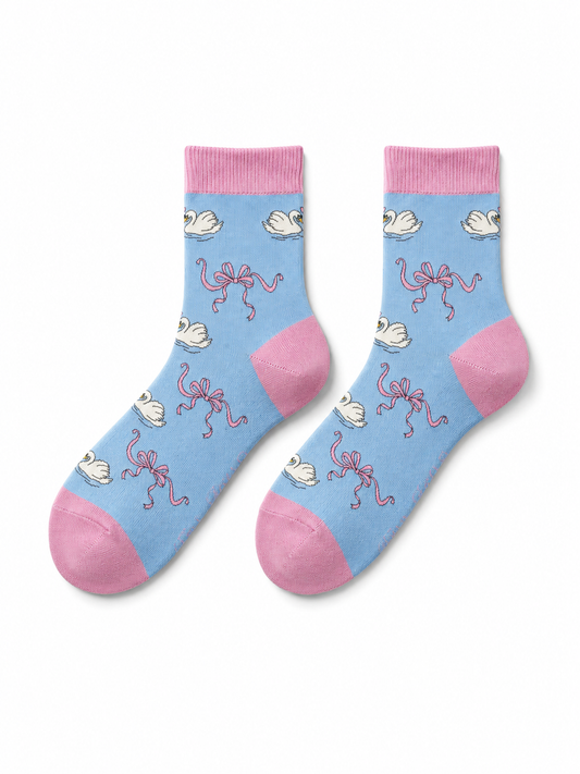 Swan & Bow Socks
