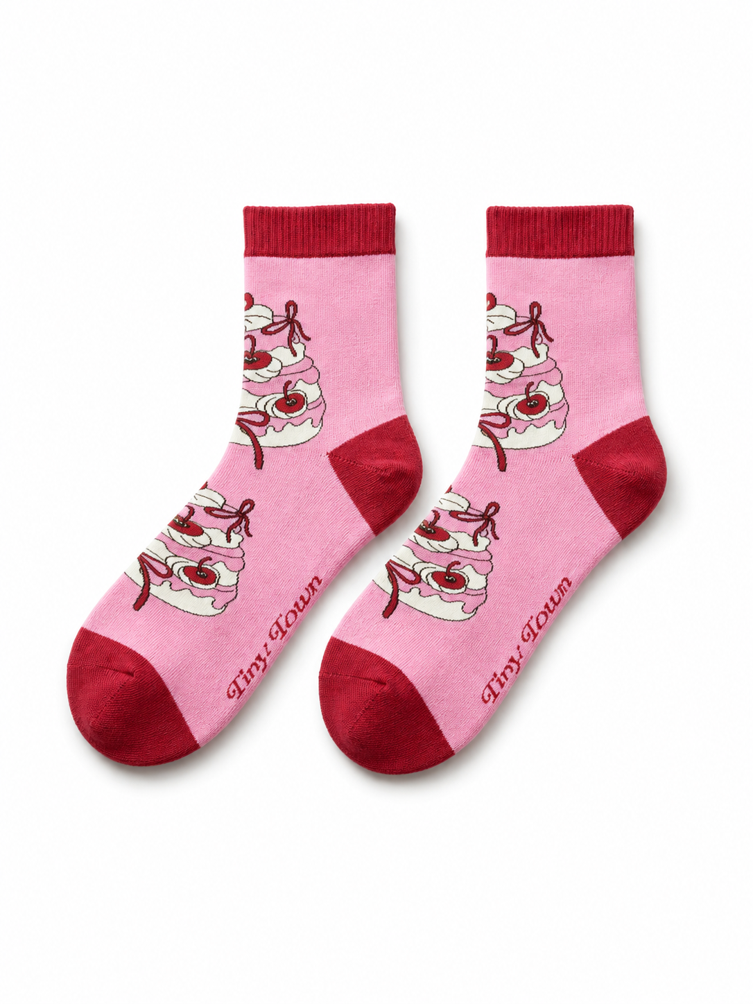 Cherry Cake Socks